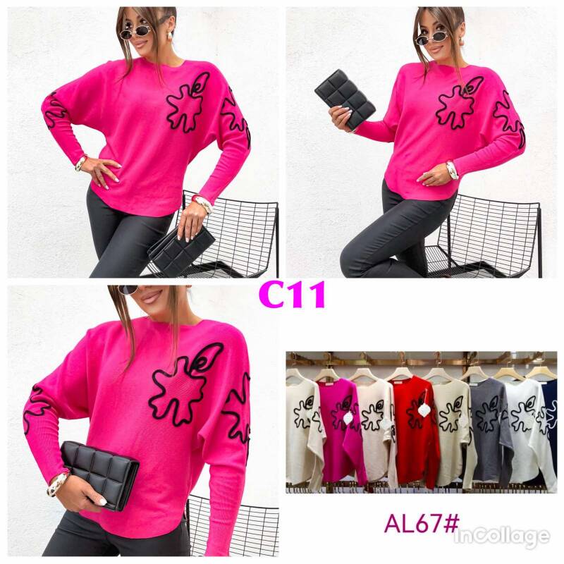 Bluzki damskie Roz L-3XL, Mix Kolor .Paczka 10 szt